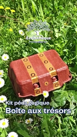 Photo d'une boîte d'oeufs décorée