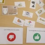 Les différentes cartes actions, et la carte d'agent des différents joueurs.