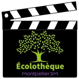 Illustration d'un clap avec le logo de l'Écolothèque